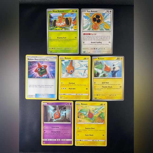 008/142 118/142 122/147 053/195 070/198 086/236 094/264 Rotom Pokemon TCG Lot - Picture 1 of 2